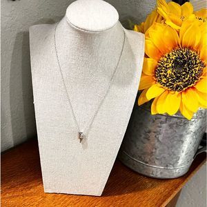 Kendra Scott Silver Adjustable Bolt Pendant Necklace